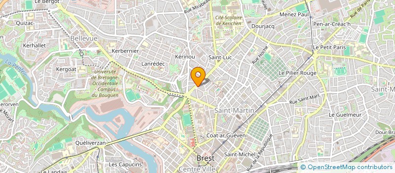 localisation de l'entreprise B C I  BREST