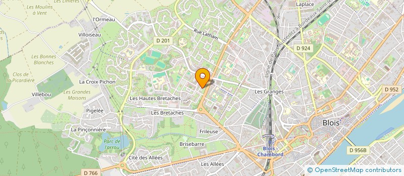 localisation de l'entreprise B.C.I  BLOIS