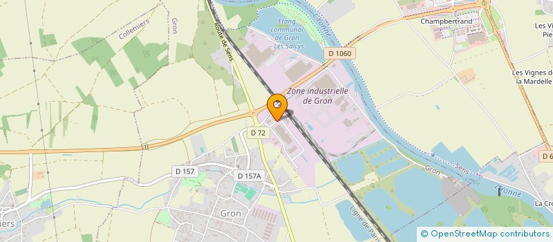 localisation de l'entreprise B&C INDUSTRIE  GRON