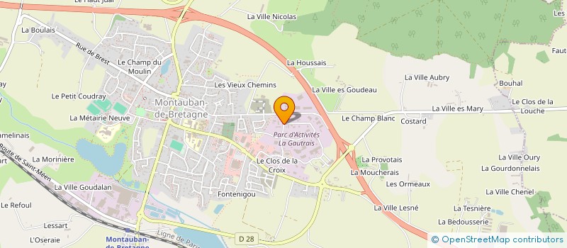 localisation de l'entreprise B C INOX à MONTAUBAN-DE-BRETAGNE