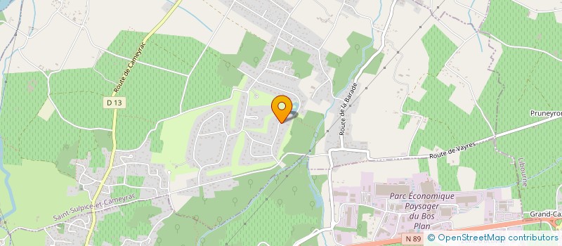 localisation de l'entreprise B&C INVEST  SAINT-SULPICE-ET-CAMEYRAC