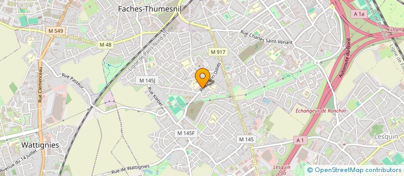 localisation de l'entreprise B&C INVEST  FACHES-THUMESNIL