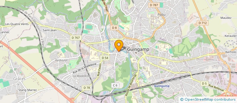 localisation de l'entreprise B C J à GUINGAMP