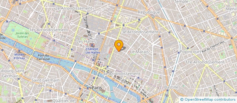 localisation de l'entreprise B.C.L. à PARIS