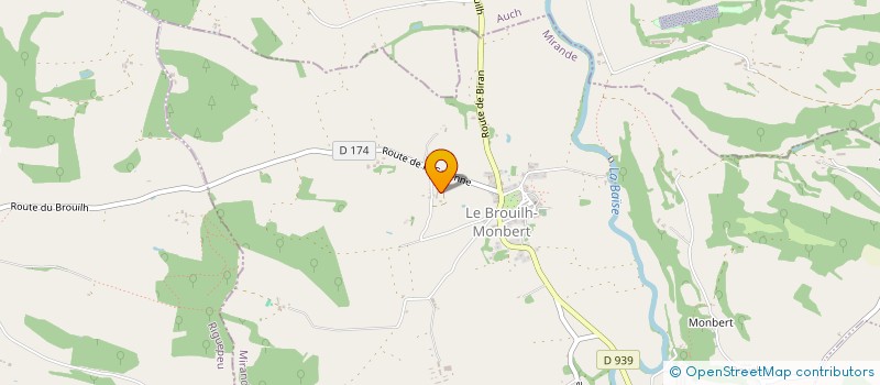 localisation de l'entreprise B.C.L.  ORDAN-LARROQUE