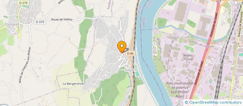 localisation de l'entreprise B.C.L  SOYONS