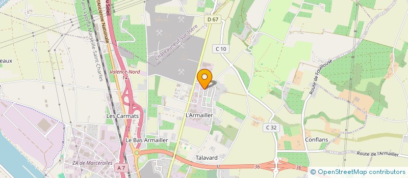 localisation de l'entreprise B C L C  BOURG-LES-VALENCE