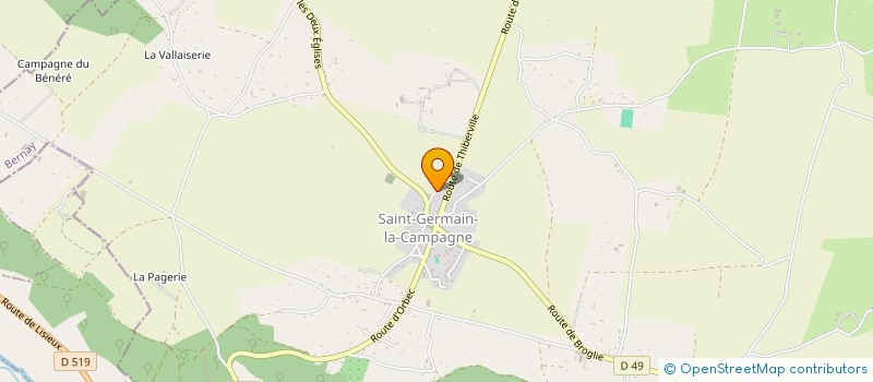 localisation de l'entreprise B.C.L.P. à ST GERMAIN LA CAMPAGNE