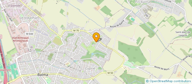 localisation de l'entreprise B.C. LE TRIDENT  BALMA