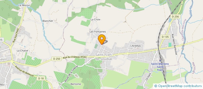 localisation de l'entreprise B.C.M.J  SAINT-YZAN-DE-SOUDIAC