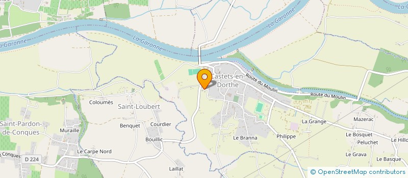 localisation de l'entreprise B.C.P  CASTETS ET CASTILLON