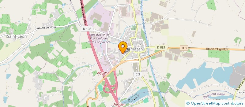 localisation de l'entreprise B.C.P.  SAINT-LEON