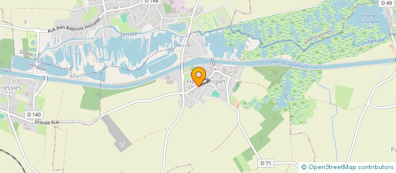 localisation de l'entreprise B.C.P.  HEM-LENGLET