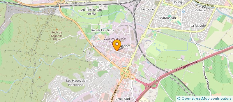 localisation de l'entreprise B.C.P.G  NARBONNE