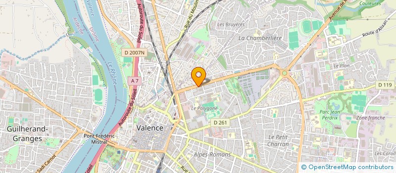 localisation de l'entreprise B.C PHARMA à VALENCE