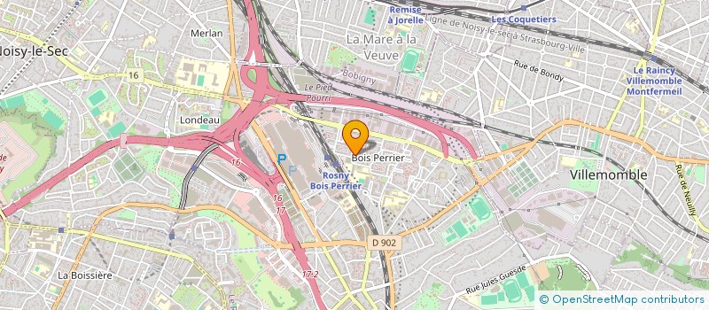 localisation de l'entreprise B.C.PP à ROSNY-SOUS-BOIS