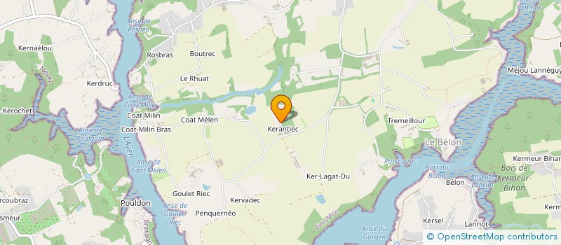 localisation de l'entreprise B&C PROPRETE  RIEC-SUR-BELON