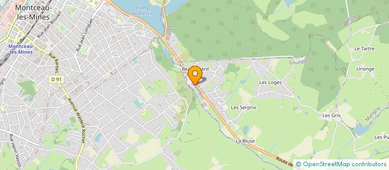 localisation de l'entreprise B.C.R  GOURDON