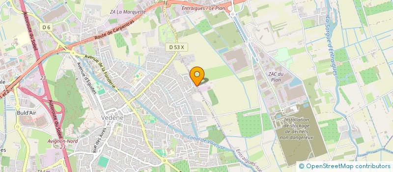 localisation de l'entreprise B C R  VEDENE