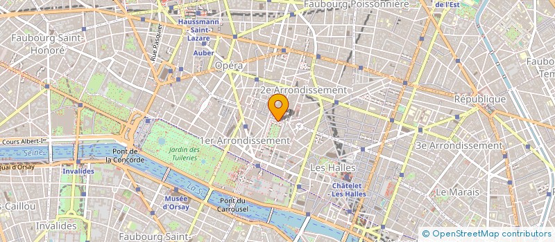 localisation de l'entreprise B.C.R.  PARIS