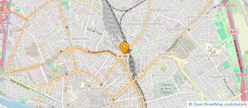 localisation de l'entreprise B.C.R BATIMENT CONSTRUCTION ET RESTAURATION à TOULOUSE