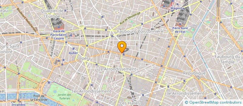 localisation de l'entreprise B.C.R.C.  PARIS