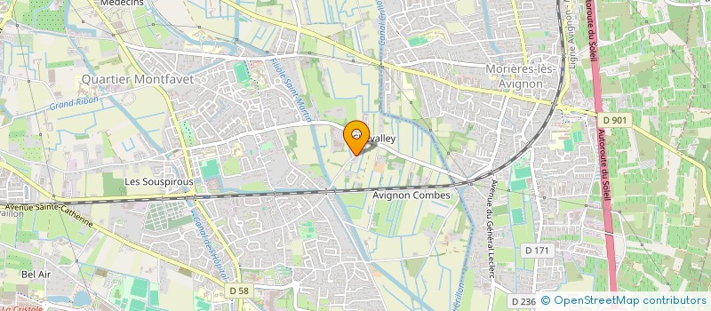 localisation de l'entreprise B.C.R. CONSTRUCTIONS METALLIQUES  AVIGNON