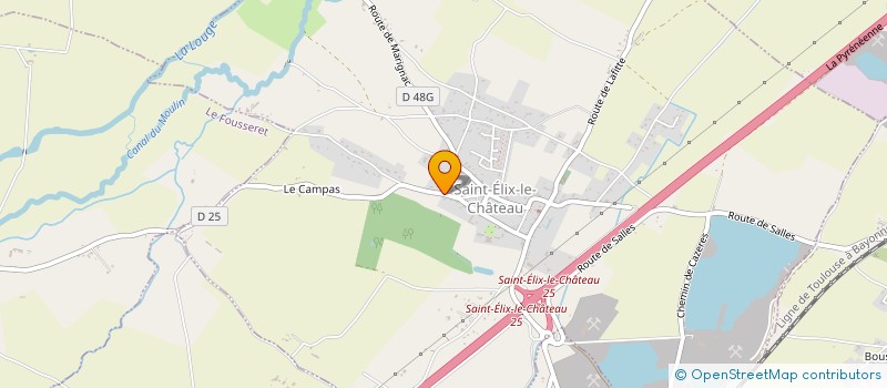 localisation de l'entreprise B C R S à SAINT-ELIX-LE-CHATEAU