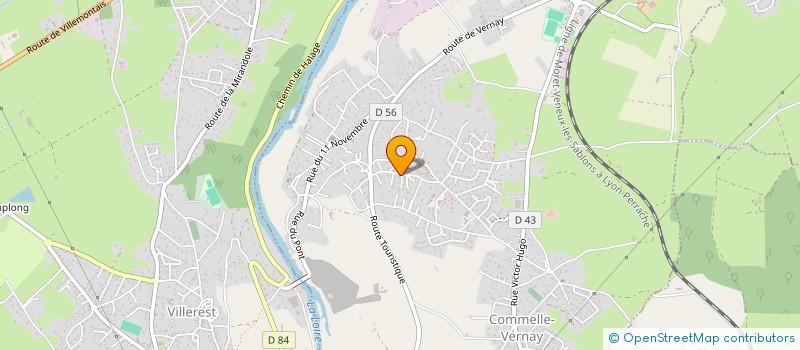 localisation de l'entreprise B C S  COMMELLE-VERNAY