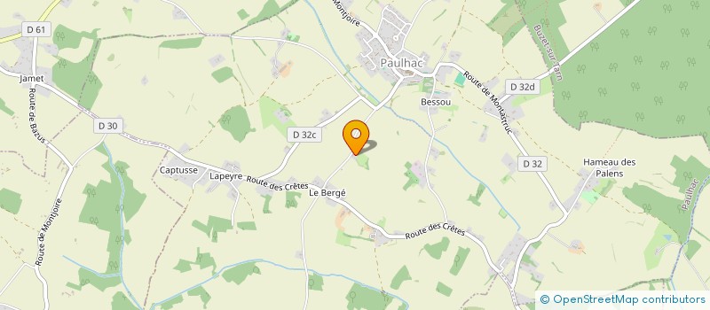 localisation de l'entreprise B.C.S. REALISATIONS  PAULHAC