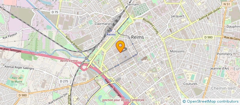 localisation de l'entreprise B&C SUITE à REIMS