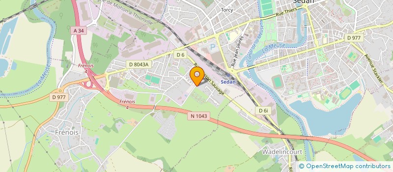 localisation de l'entreprise B.C.V  SEDAN