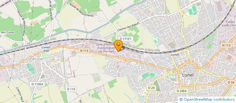 localisation de l'entreprise B.C.V.HOLDING SA  LUNEL