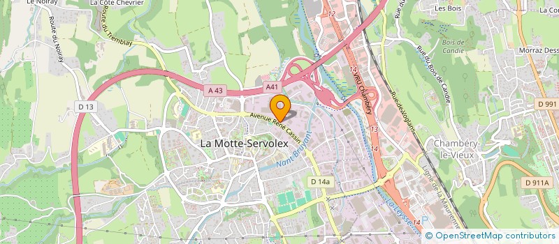 localisation de l'entreprise B.C. VACAVANT  LA MOTTE-SERVOLEX