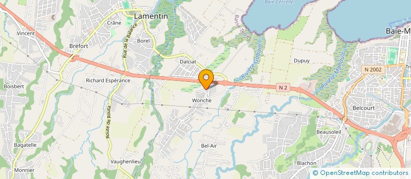 localisation de l'entreprise B&CAKE  BAIE-MAHAULT