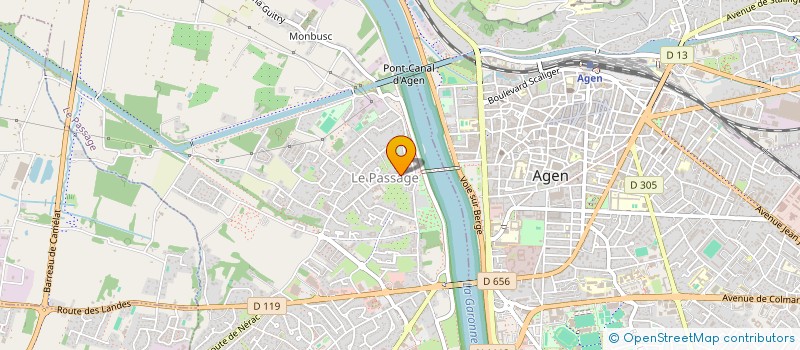 localisation de l'entreprise B-CALM  LE PASSAGE