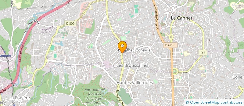 localisation de l'entreprise B.CAR à LE CANNET