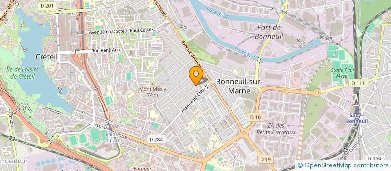 localisation de l'entreprise B.CARE à BONNEUIL-SUR-MARNE