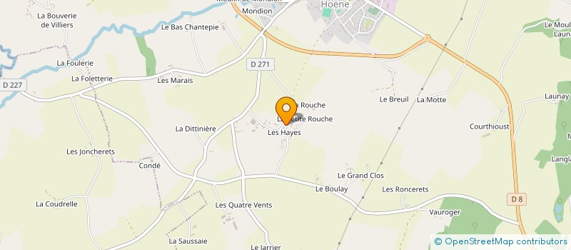 localisation de l'entreprise B.CARTIER à BAZOCHES-SUR-HOENE