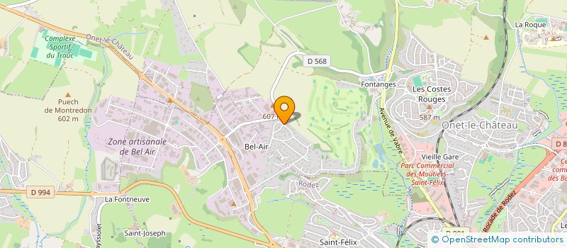 localisation de l'entreprise B&CD IMMOBILIERE  ONET-LE-CHATEAU