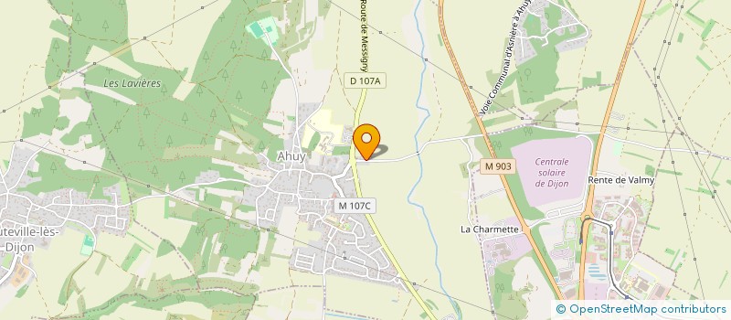 localisation de l'entreprise B.CHARTELLE  AHUY