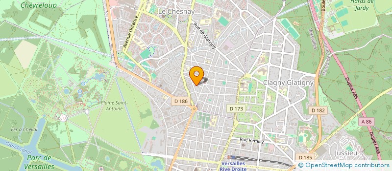 localisation de l'entreprise B&CO  LE CHESNAY-ROCQUENCOURT