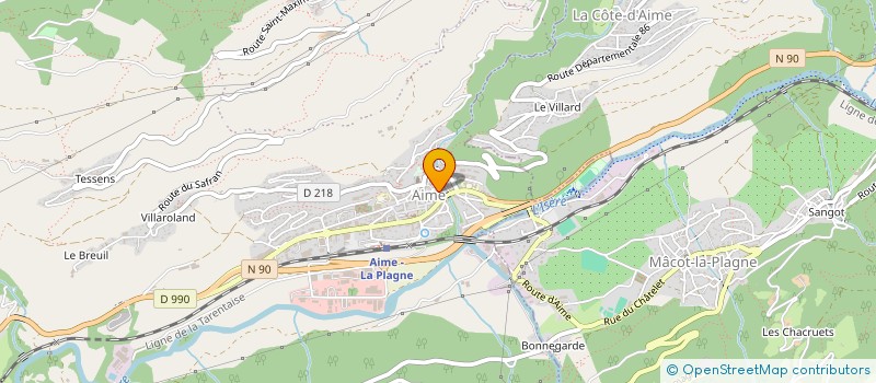 localisation de l'entreprise B & CO  AIME-LA-PLAGNE