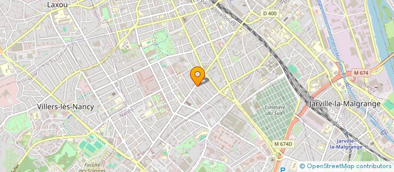 localisation de l'entreprise B'COIF à NANCY