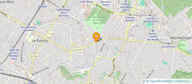 localisation de l'entreprise B. CONCEPT à CLICHY-SOUS-BOIS