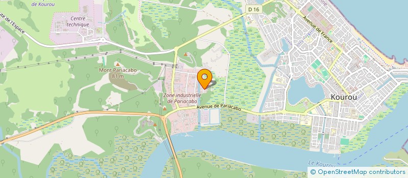 localisation de l'entreprise B CONNECT  KOUROU