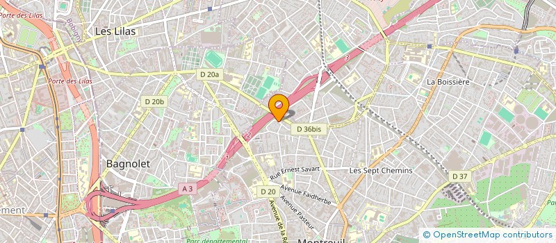 localisation de l'entreprise B CORP à MONTREUIL