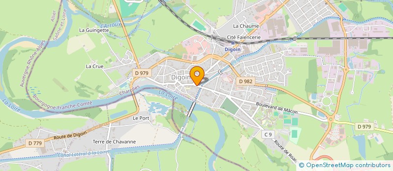 localisation de l'entreprise B CREATION ET DECO  DIGOIN