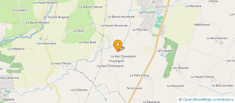 localisation de l'entreprise B - CUBE  BALAZE