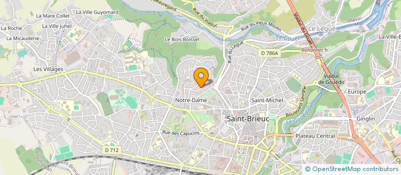 localisation de l'entreprise B-CYCLETTE à SAINT-BRIEUC